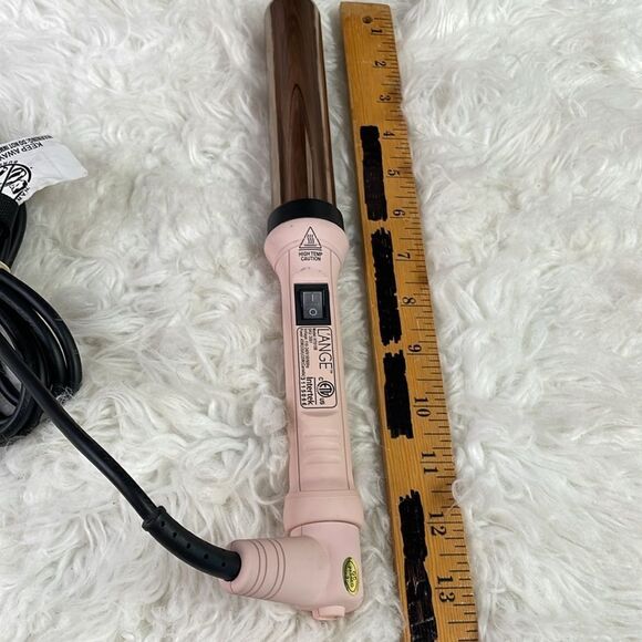 L’ANGE Hair Curling Wand HT015B Curling Iron Pink Barrel 32mm 1.25 Inch Titanium - Picture 3 of 7